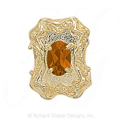 GS288 CIT - 14 Karat Gold Citrine Slide 